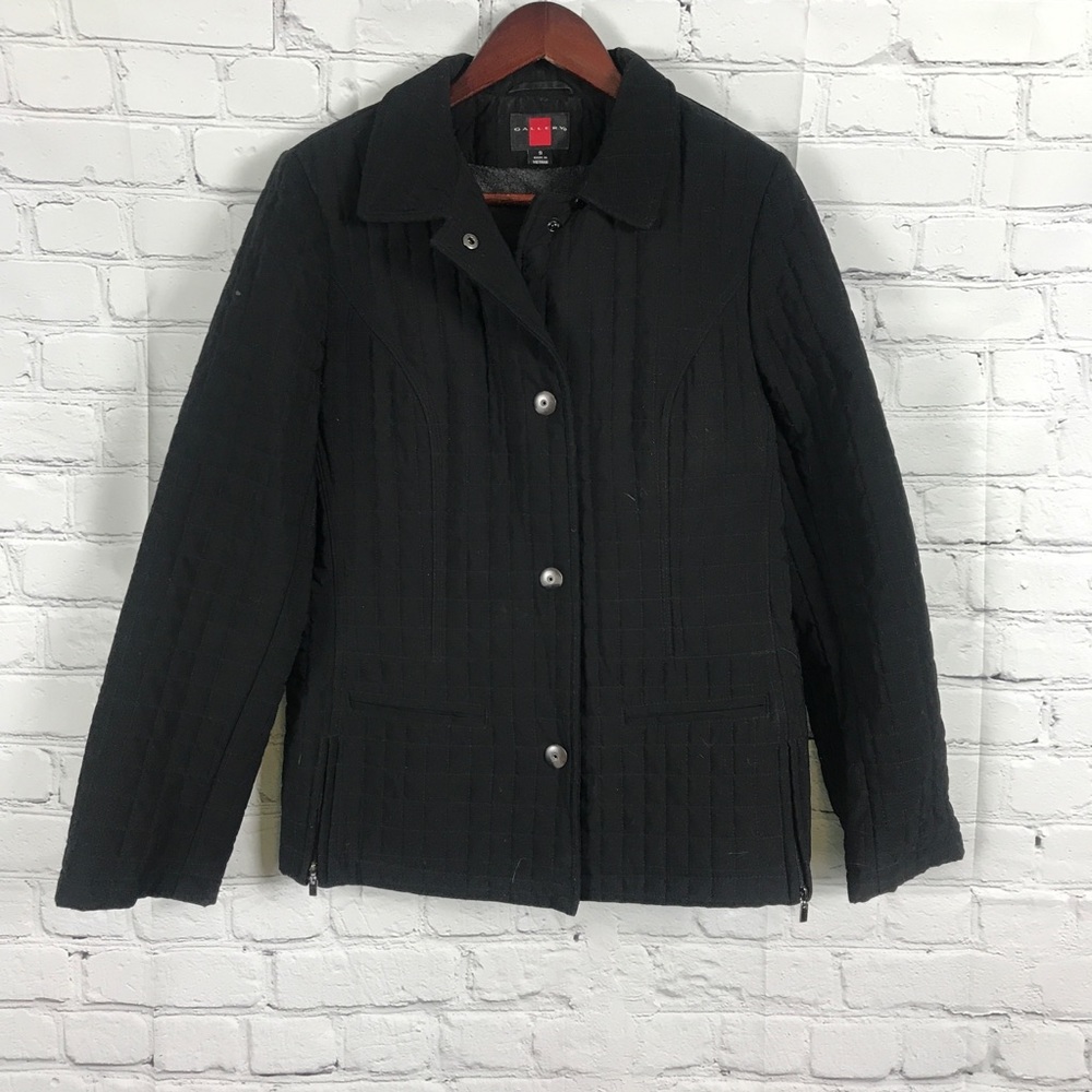 Gallery Black Quilted Coat